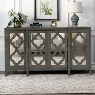 Console avec miroir réglable 59,8 po Quynhanh