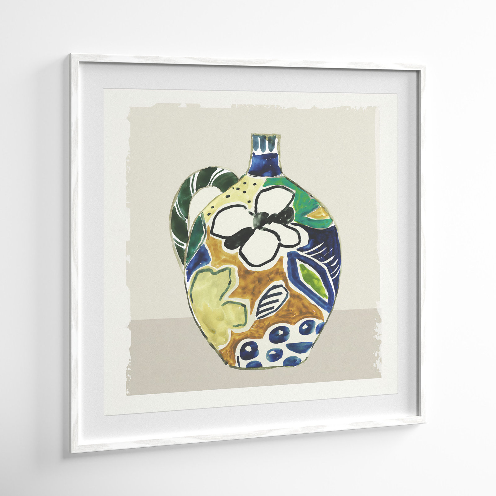 Picasso Vase by Aimee Wilson, 32" H x 32" W x 0.75" D, White