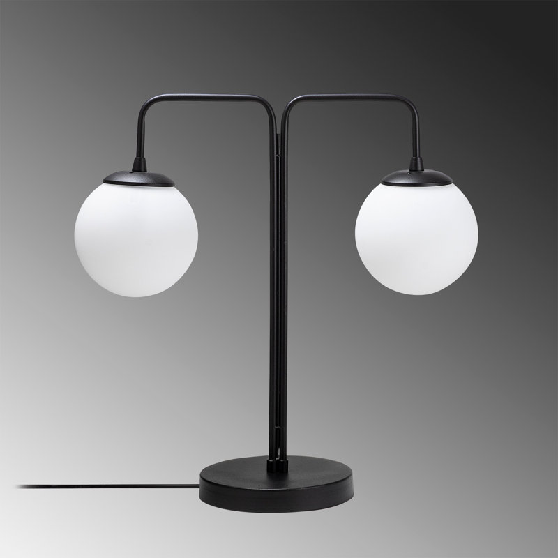 Lampe de table noire 23,23 po Yvaine