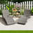 All-Weather Wicker Patio Chaise Lounge Set with Pull-Out Side Table and Adjustable Backrest-1140132641