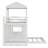 Wooden Bunk Bed, Loft Bed With Playhouse, Farmhouse, Ladder And Guardrails-2132699179