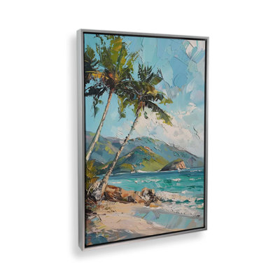 «Seafoam Palms», reproduction d'art sur toile