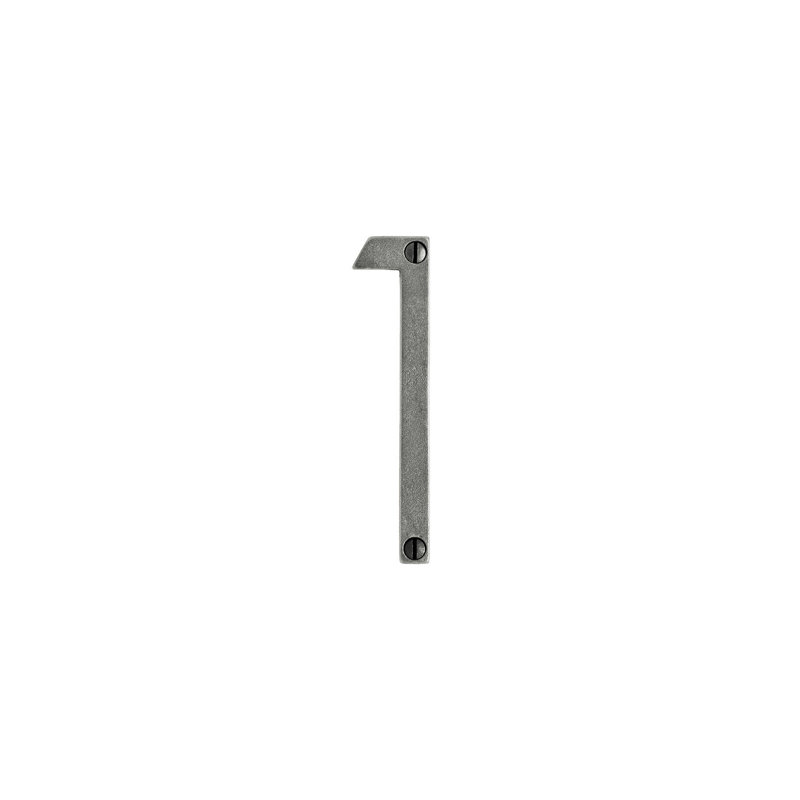 4" House Number, Silicon Bronze Brushed, 6, 2.75" H x 1.63" W x 0.25" D