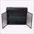 Versatile 2-Door Wall-Mounted Metal Storage Cabinet for Various Rooms with Tempered Glass Doors and Shelves-890756391