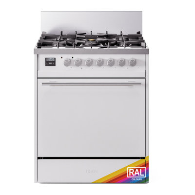  ILVE Professional Plus II 30 in Dual Fuel Range, 5 Sealed Burners (Solid Door)