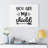 You Are My Shield - Wrapped Canvas Print-2115635390