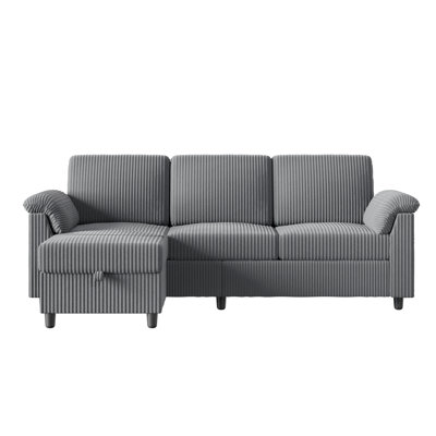 79'' Upholstered Sofa With Ottoman
