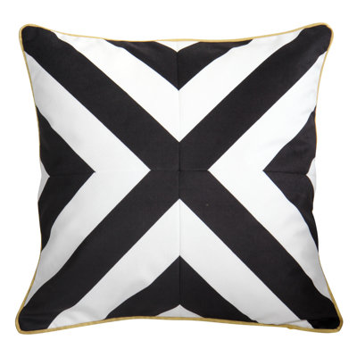 Fringed Reversible Pillow Cover