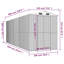 Atzi Galvanised Steel Steep Slope Storage Shed-1342494104
