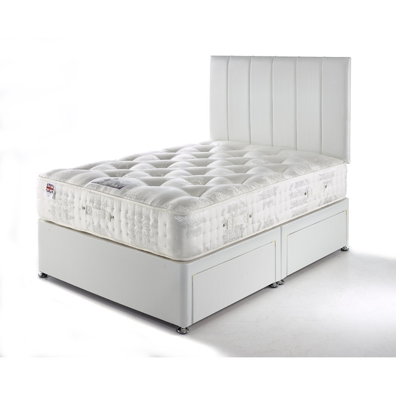 Cashmera 2000 Natural Wool and Silk Pocket Sprung Mattress 30cm Depth, Kingsize (5')