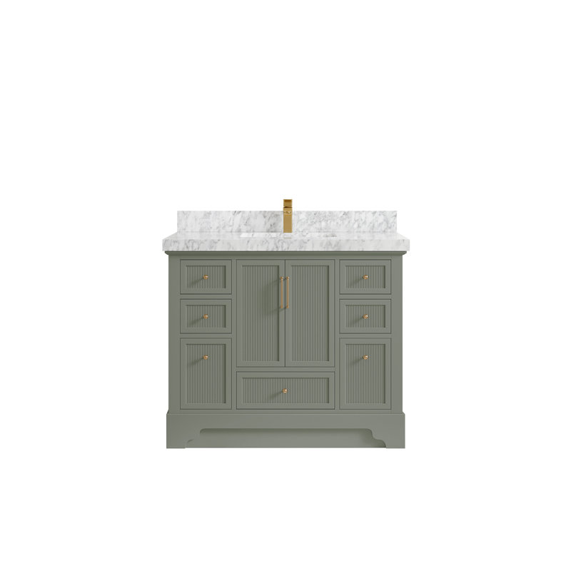 Ensemble de meuble-lavabo simple 42 po Colisa, Marbre