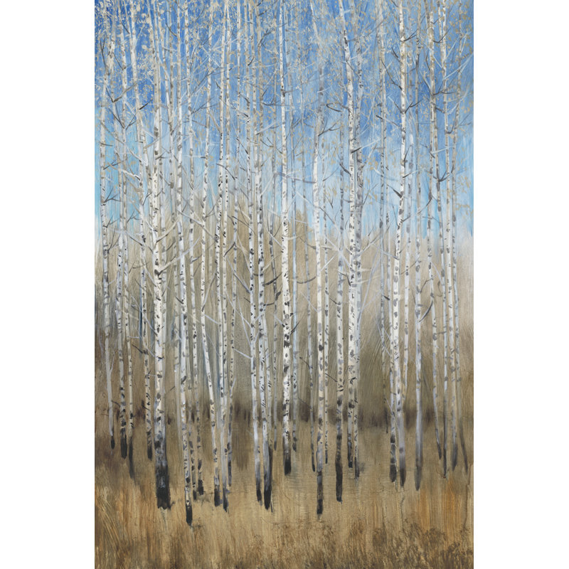 Dusty Blue Birches II, H 30 po x l 20 po x P 1,25 po