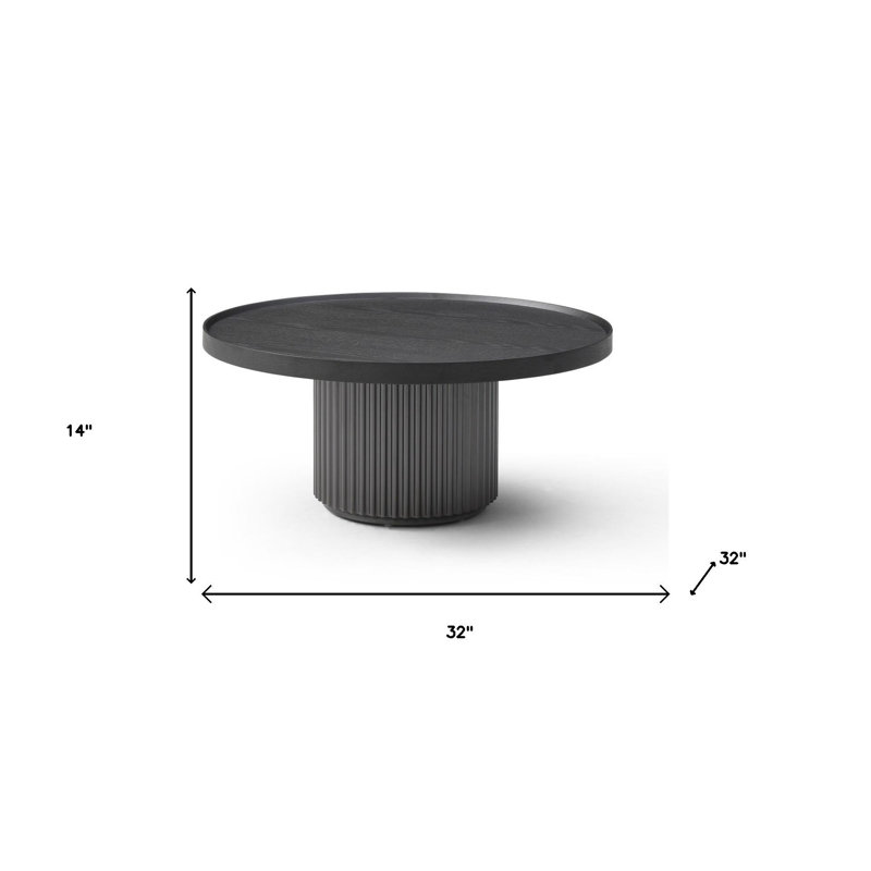 Table basse à piédestal 32 po