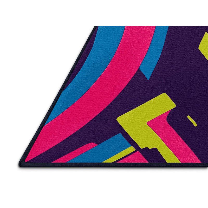 Vivid Oscillation Rug, Rectangle 3' x 5'