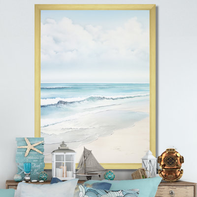 «Beach Photo Tranquil Waters II - Coastal Beach», art mural