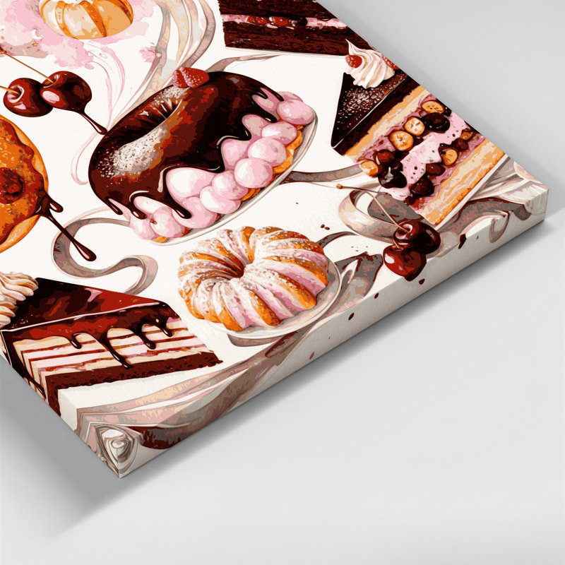 Art mural sur toile Desserts, H 20 po x l 30 po