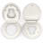 Global Commercial Toilet Seat with Built-In Toddler Potty Training, Soft Close, Quick-Release Hinges, Fits Round & Elongated, Durable PP, Quiet Close - Commercial Grade-122123395