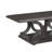 Rectangular Cappuccino Coffee Table With Functional Storage Shelf Brown Robust Form And Shelving Space