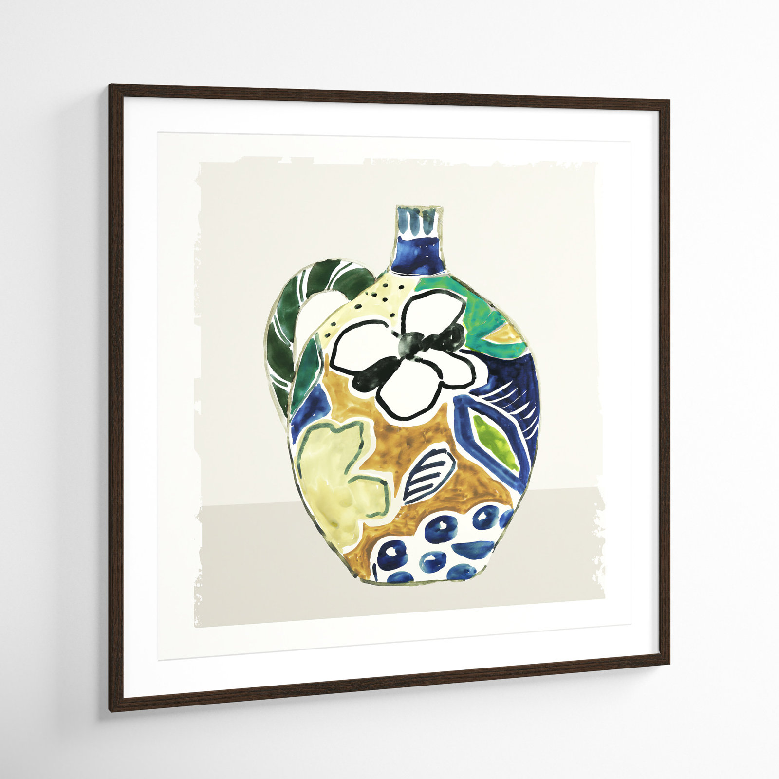 Picasso Vase Painting by Aimee Wilson, Walnut, 32" H x 32" W x 0.75" D