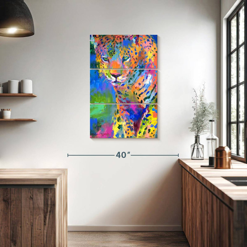 Wild Leopard II, H 38 po x l 24 po