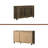 45"W 3-Door Shoe Cabinet