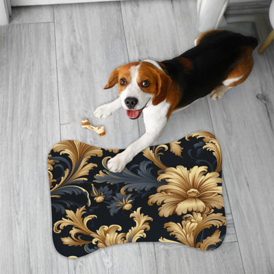Ornate Baroque - 1 Piece Bone Shape Feeding Mat