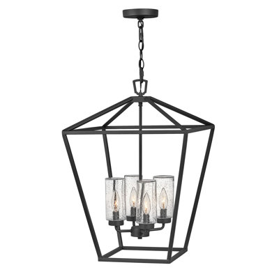 4 - Bulb 24.5" H Outdoor Hanging Lantern