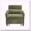 Fauteuil club en velours côtelé-1230842637