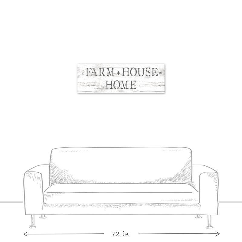« campagne home sign », art textuel sur toile