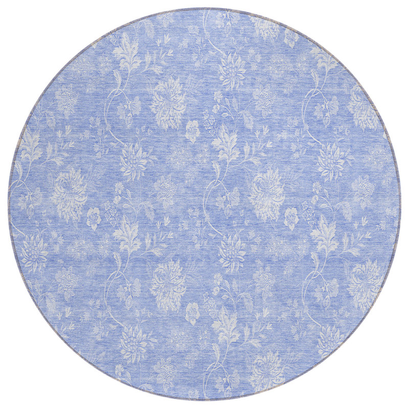 Tapis ivoire rond 8 po