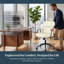 Chaise de bureau ergonomique en similicuir à haut dossier-133355160