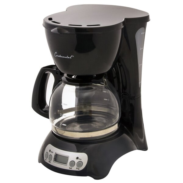 ContinentalElectric Continental Electric 12-Cup Metallic Coffee Maker &  Reviews