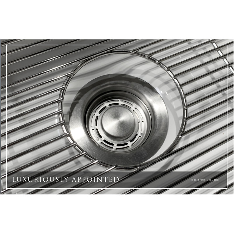 Luxury 36-Inch Solid Fireclay Farmhouse Sink, Flat Front, Stainless Steel Accessories
