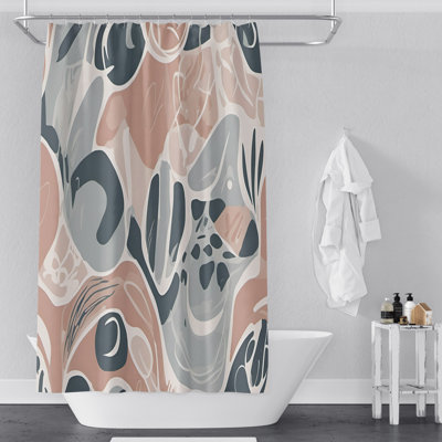 Rideau de douche abstrait