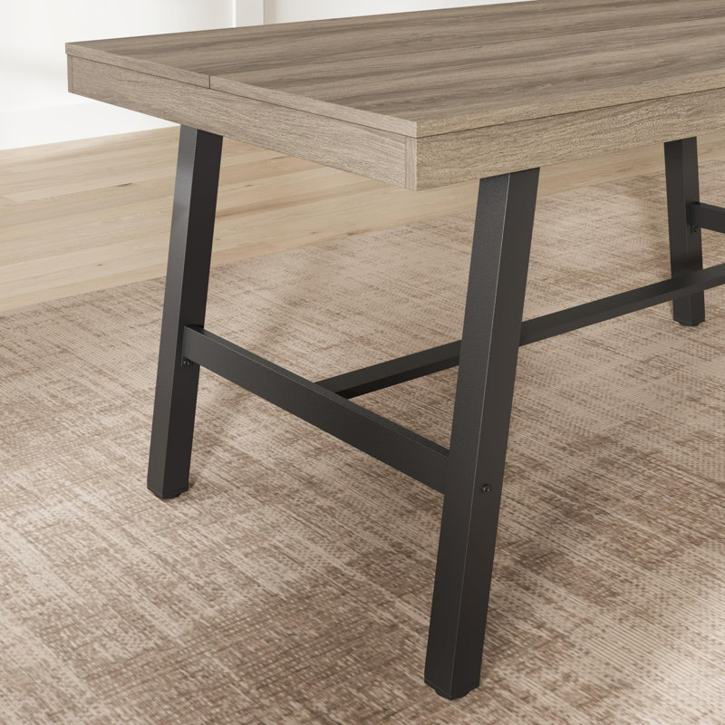 Table de salle à manger rectangulaire pour la cuisine, 55 po, 2 à 4 places, structure en métal, utilisation en appartement
