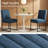 19.9'' H Striped Polyester Fabric Upholstered Side Chair (Set of 6)-1993467866-1995259319