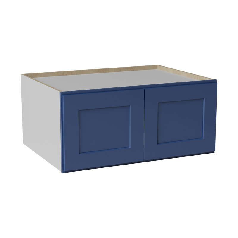 Oven Cabinet, Blue Shaker, 15"
