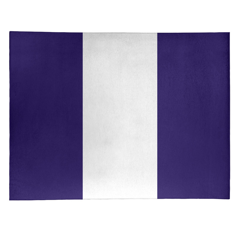 Tapis de zone en poly-rayures baltimore retour foote, Rectangle 4 pi x 6 pi