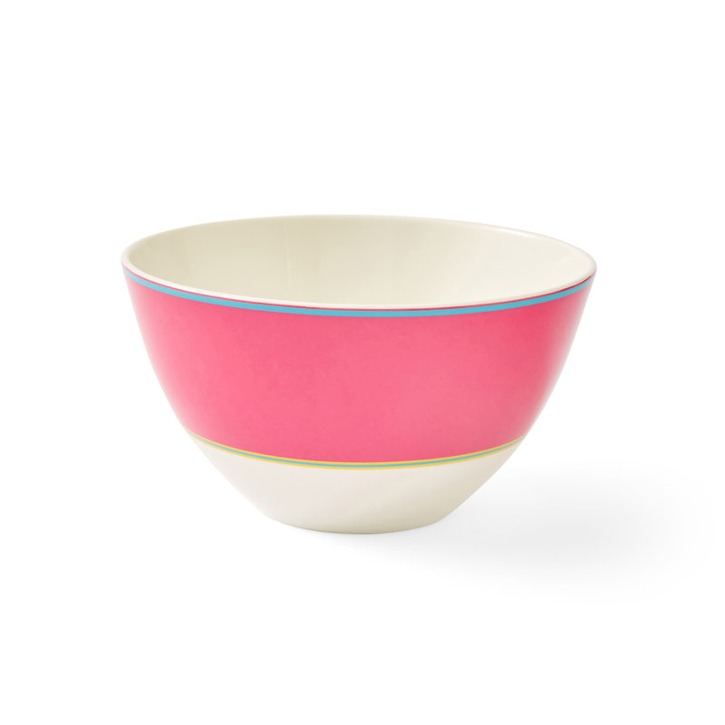 6" Bowl in Turquoise, Pink