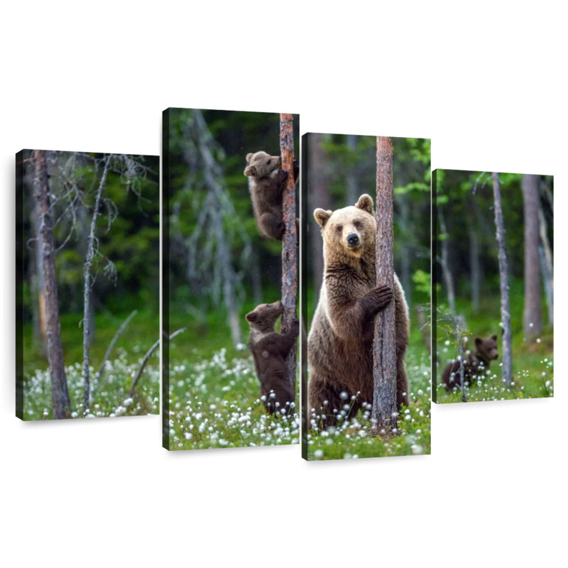 Brampt Grizzly Bear Group, 14" H x 24" W