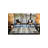 Black And White Rectangular Geometric Woven Carpet-379011487
