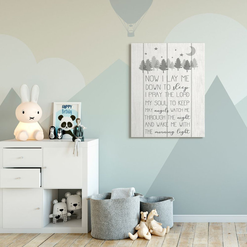 Décoration murale pour enfants Shumate, Toile tendue, H 48 po x l 36 po x P 1,5 po