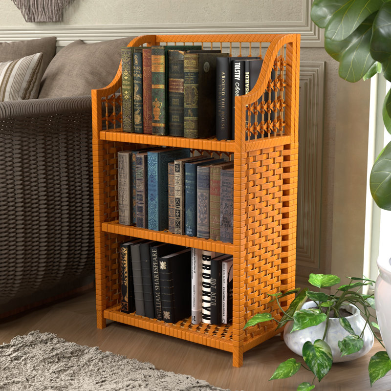 Johns Natural Fiber Shelves, Honey, (3 Shelves) 34" H x 19.75" W x 10.25" D