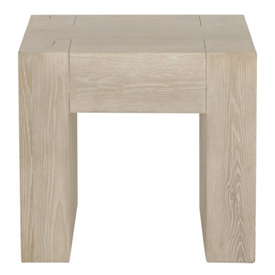 Solid Wood Sled End Table