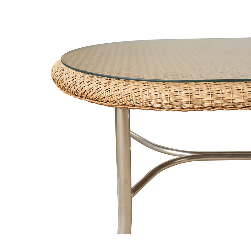 Weekend Retreat Outdoor Oval Coffee Table, Ebony