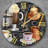 Vitalius Wall Clock, Coffee Style Tempered Glass Wall Art for Kitchen, Restaurant or Cafe Decor