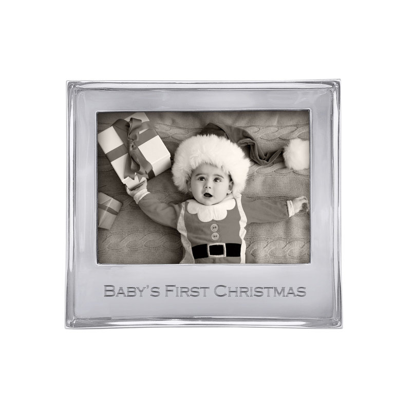 Traditions Silver Metal Beveled Picture Frame