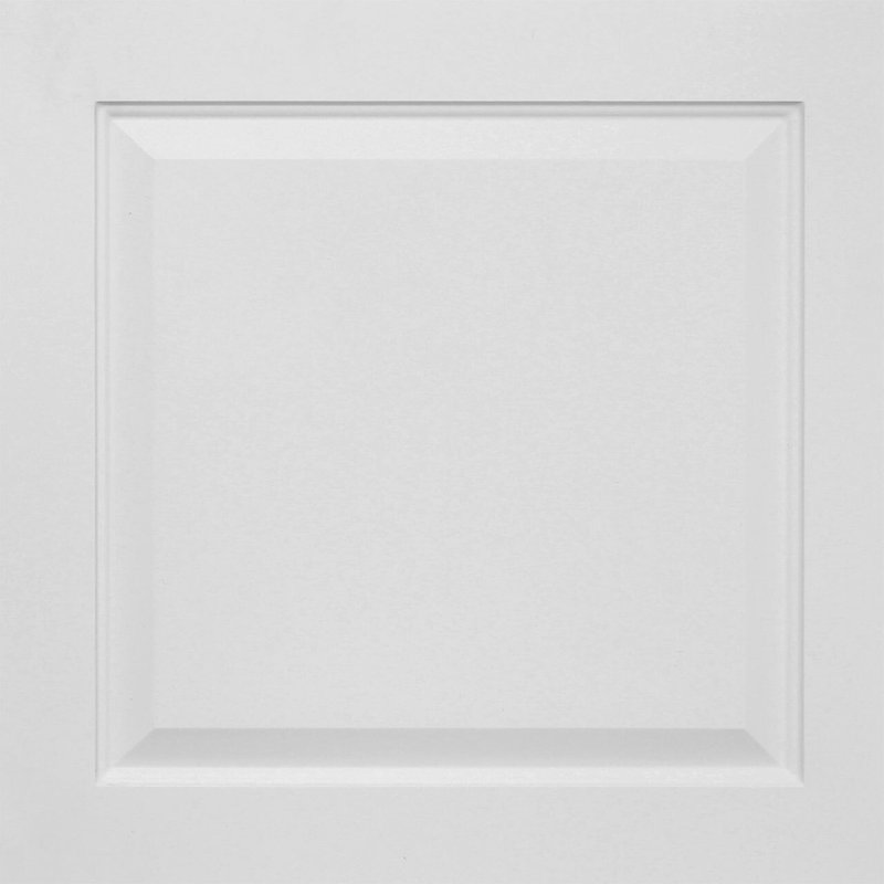 Panneau surélevé 2 pi X 2 pi Tuile de plafond à poser en PVC, Blanc mat, L 24 po x l 24 po