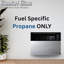 Comfort Glow Direct Vent Propane Heater, 25,000 BTU Wall Mount 750 sq ft - DVP25
