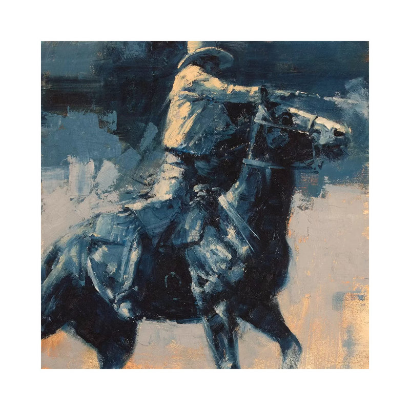 Mood Indigo by Julie T. Chapman - Wrapped Canvas Gallery-Wrapped Canvas Giclée, 45.72cm H x 45.72cm W